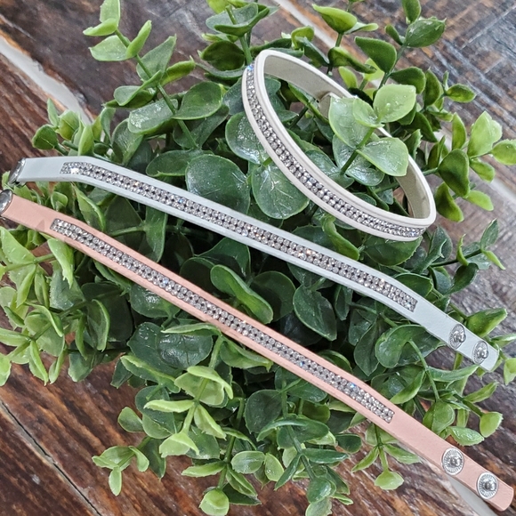 Homemade Jewelry - Leather Sparkle Bracelets (3)